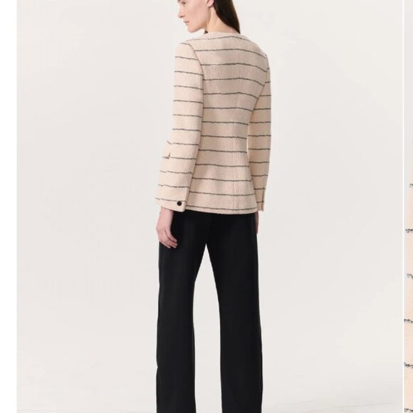 NWT rag & bone Roslyn Cotton Tweed Scoop-Neck Blazer Jacket - Picture 6 of 9